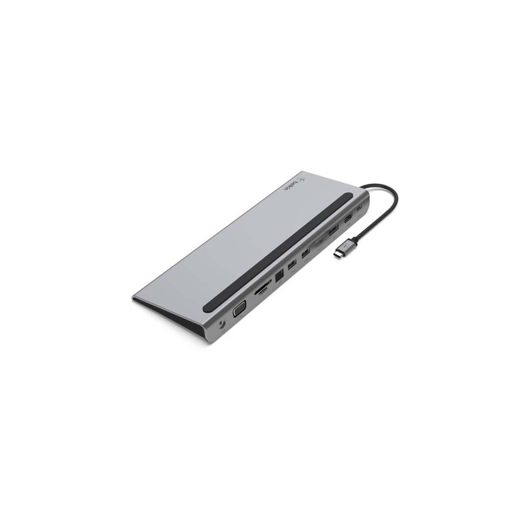 Belkin CONNECT USB Type-C 11-In-1 Multiport Dock - Silver Belkin CONNECT USB Type-C 11-In-1 Multiport Dock - Silver